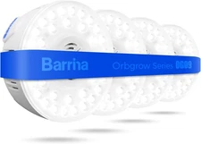 Barrina Orbgrow OG09 Puck LED Grow Light, 5000K 36W(4 x 9W, 4 Packs, 