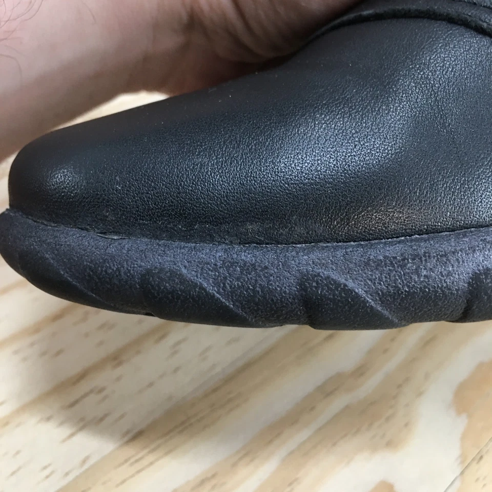 Zapatos Cobb Hill Para Mujer 9 W Amalie Informales Cremallera Lateral Mocasín Planos Cuero Negro Foto 4 de 4