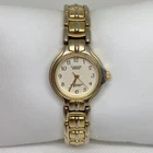 Vintage Carriage by Timex indiglo women watch gold tone 25mm adjustable running