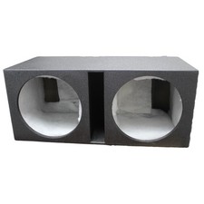 15" Vented And Coated Dual Subwoofer Box W/ 1" Baffle Pipemans Installation
