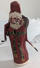 Primitive Folk Art Wood Santa Twig Arms Hand Painted Rustic OOAK 7