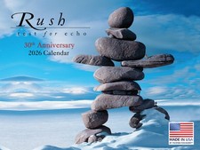 Rush Band Calendar 2026 30th Anniversary Echo Edition Monthly Wall Made In USA