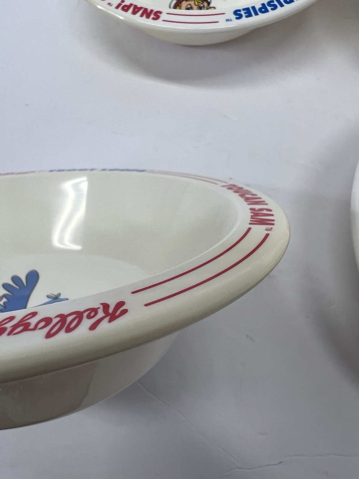 Vintage Kellogg’s Cereal Bowls, Complete 1995 Collector Set Of 4 Plastic 90th