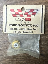 Robinson Racing   Pinion Gear Xtra Hard Titanium Gold 23 Tooth. # RRP-1223