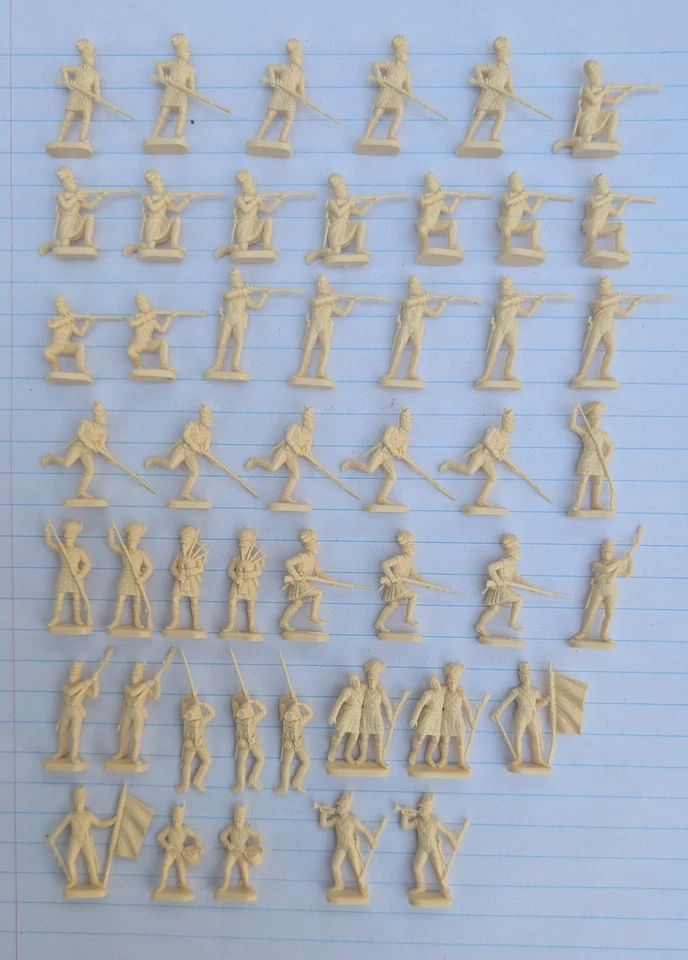 Esci Napoleonic British Infantry - 1/72 set 215 - 49 soldiers - Image 1 of 1