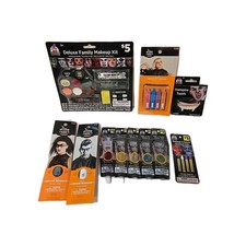 11 Pc Bulk Lot 23 Halloween Makeup Kit Hair Color Glitter Witch Vampire Blood