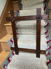 Antique 1915 Oak Arts And Crafts Or Adirondack Flower Style Wood Frame 19x23