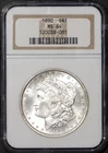 1890 $1 Silver Morgan Dollar MS 64 NGC # 120038-081 + Bonus