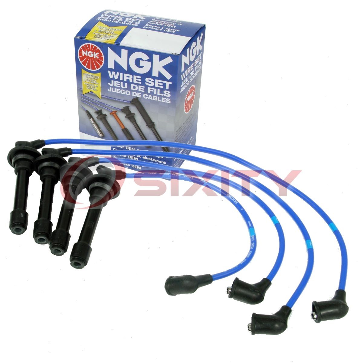 1 pc NGK Spark Plug Wire Set for 1998-2001 Nissan Sentra 2.0L L4 - Engine dx
