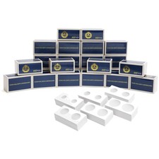 2400 PCS 2x2 Coin Flips: Cardboard Holders in 6 Sizes for Collectors