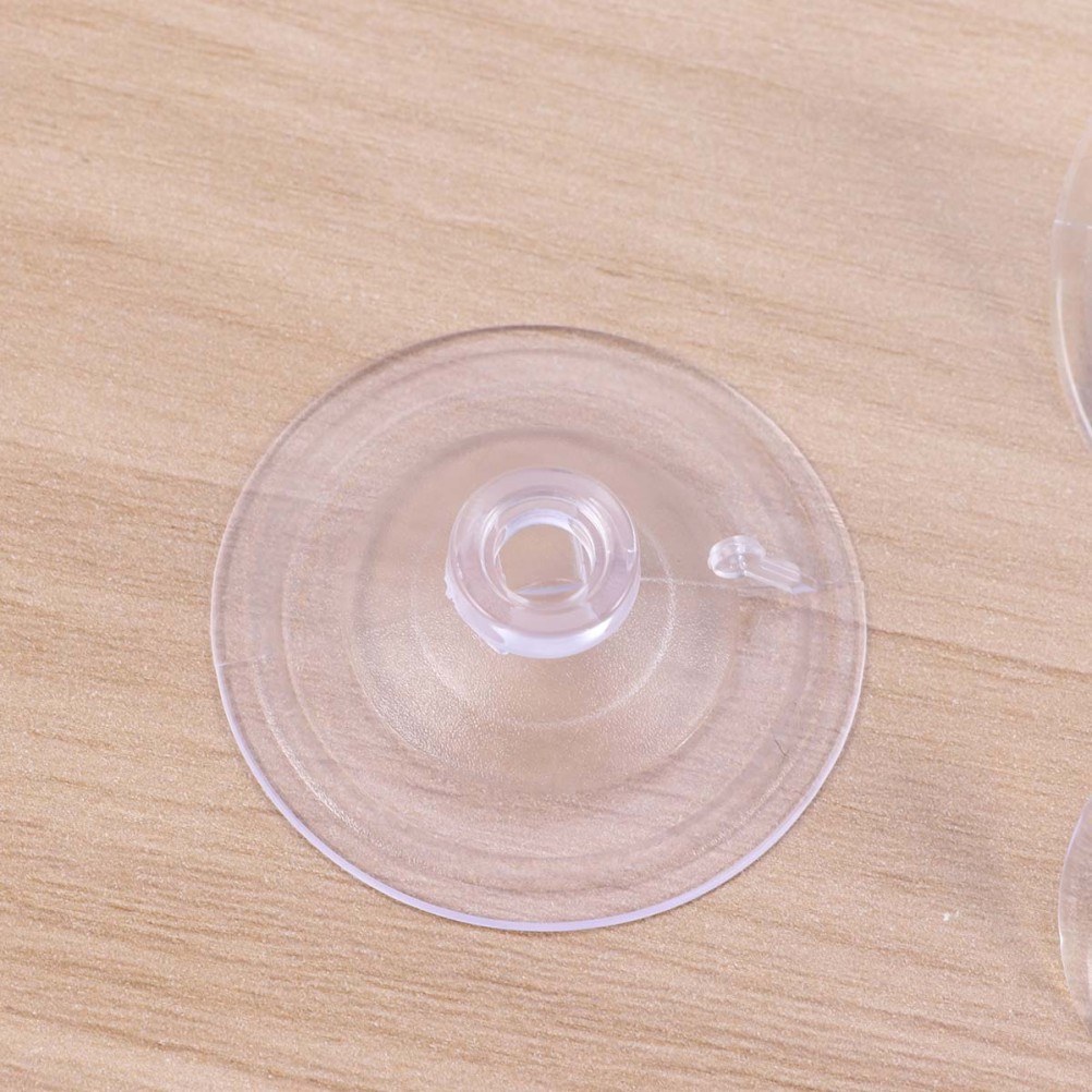 30 Pcs Plastic Suction Cups Glass Pvc Rubber Pad Clear Screw Pads Furniture