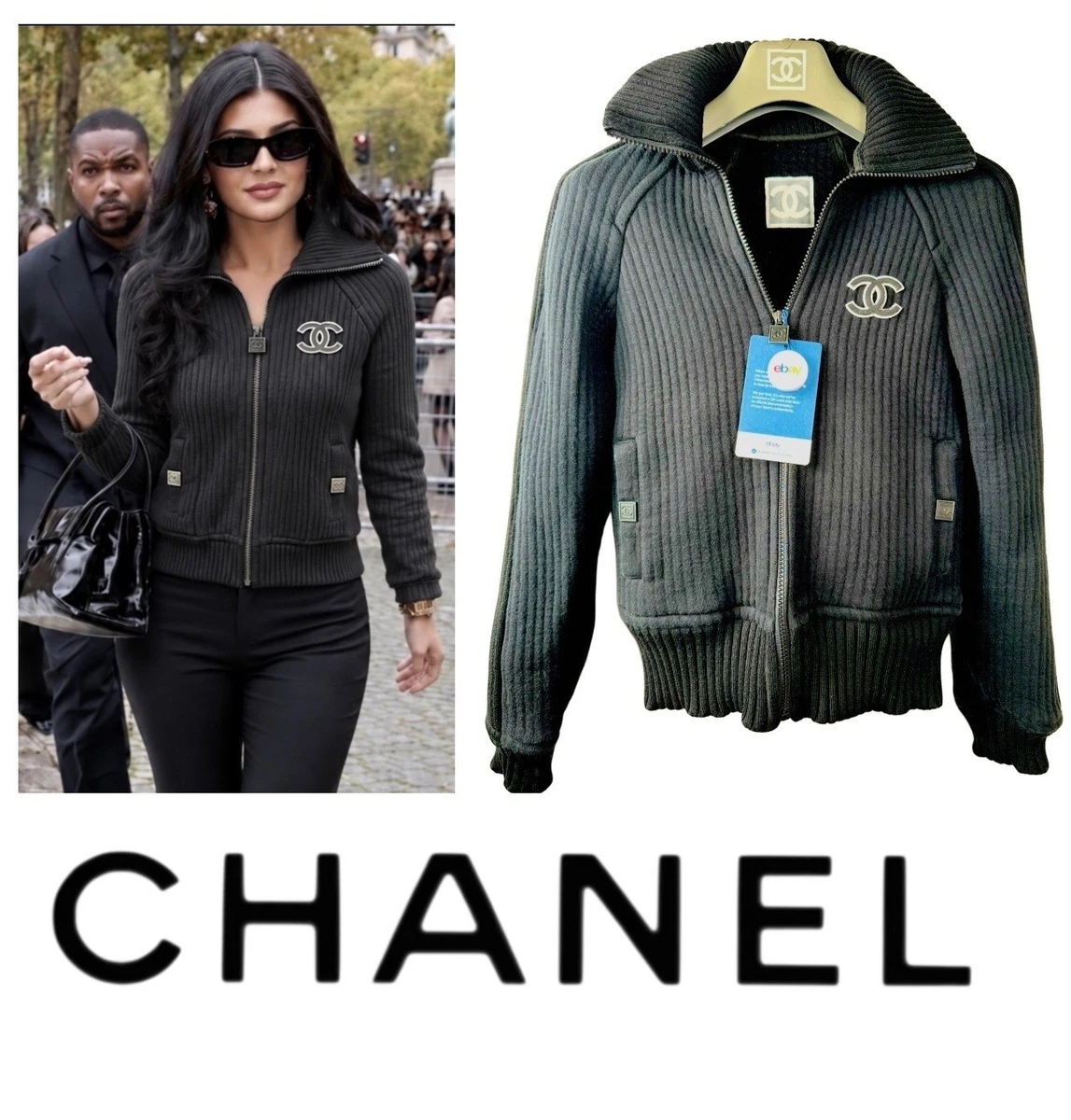 vintage chanel bomber jacket products for sale | eBay