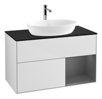 Villeroy & Boch Finion Waschbeckenunterschrank FüR Becken Mittig Regal Rechts...
