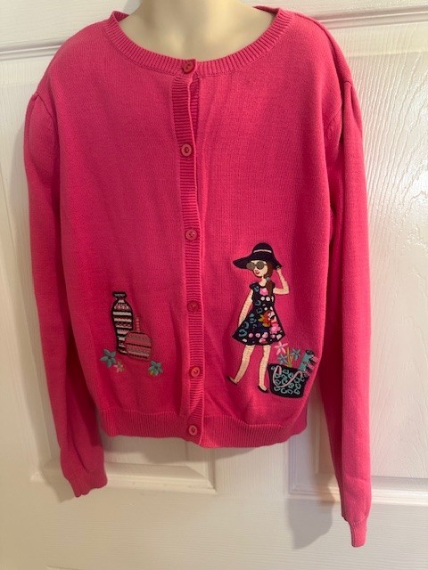 Hartstrings Size 14/16 Pink Girls Sweater     SALE!!