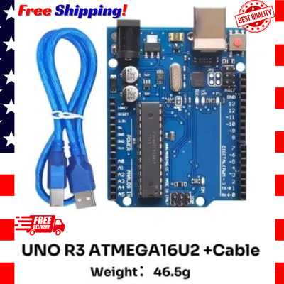 UNO R3 Compatible Development Board THT Atmega328P Atmega16U2 USA