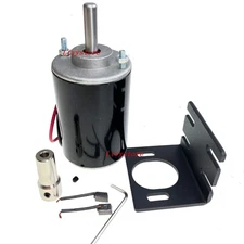 12V Permanent Magnet DC Motor, 30W 3500RPM High Speed CW/CCW Electric Gear Motor