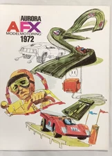 Aurora AFX Road Racing 1972–HO Slot Car Guide, dealer catalog color pages. VHTF