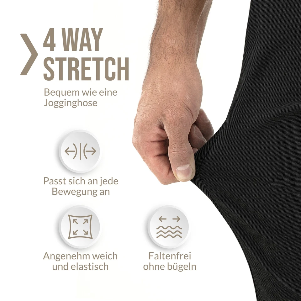 Indicode Herren Chinohose Rodekro-Performance Pants Business Hose Männer Stretch - Bild 2 von 4