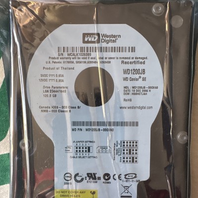 IDE Festplatte Neu + OVP: WD Caviar  HDD 120GB 7200RPM