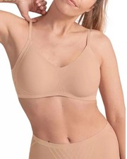 HoneyLove Silhouette Bra Wireless Comfort Lt. Sand Womens Size Medium NWOT