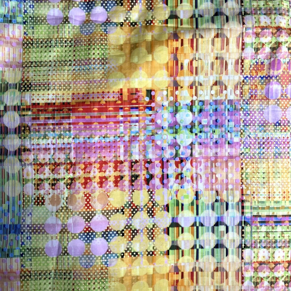 P&B Textiles Mod Tela Escocesa 100% Algodón Arco Iris Multicolor 108"x166" 4.6 yardas Foto 2 de 4