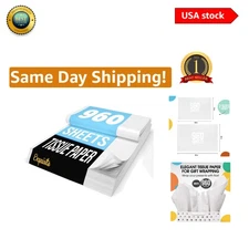 960 Sheets White Tissue Paper - Versatile Bulk Gift Wrapping & Packing Supplies