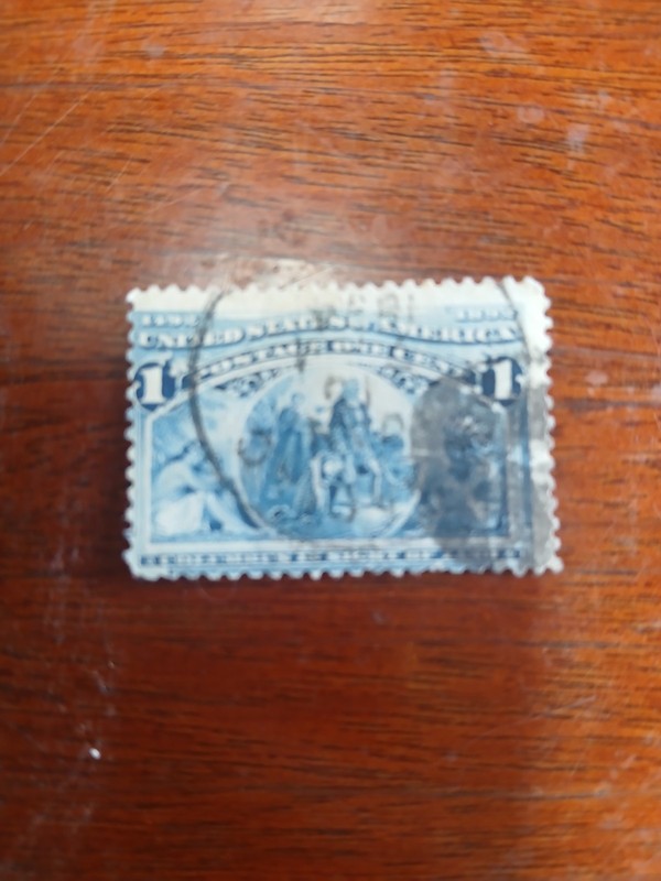 1893 Cokumbus Ib Sight Of  Land 1 Cent Stamp 1893