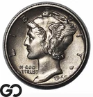 1940-S Mercury Dime Nice Album Toner, FSB Choice BU++
