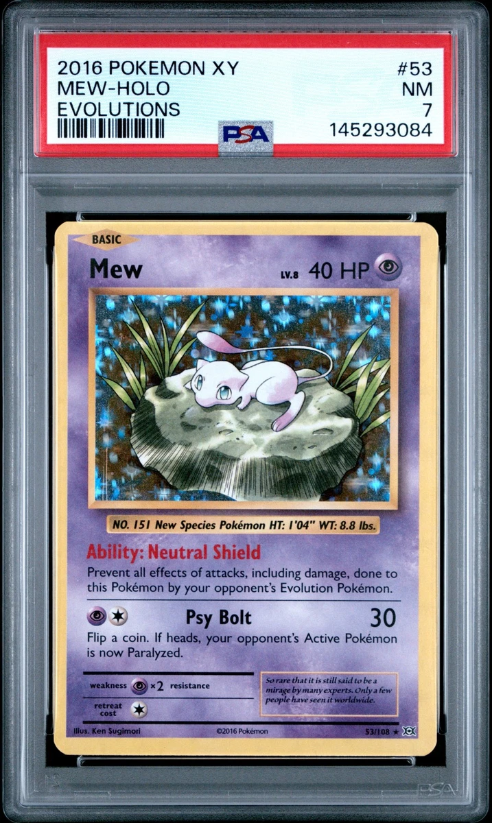 Preços baixos em Mew Pokémon TCG Professional Sports Authenticator