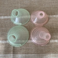 Pumpin' Pals Breast Pump Flange Size Medium Green, M-S Pink, Set Of 4