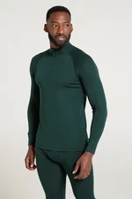 Mountain Warehouse Merino Men's Long Sleeve Base Layer Top Stretchy Thermal Tee