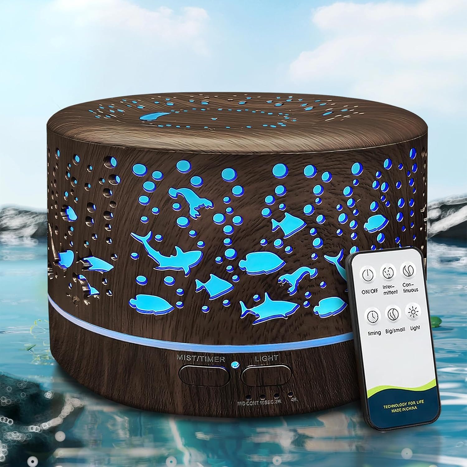 Diffusers for Essential Oils Large Room with R/C,600Ml Essen
