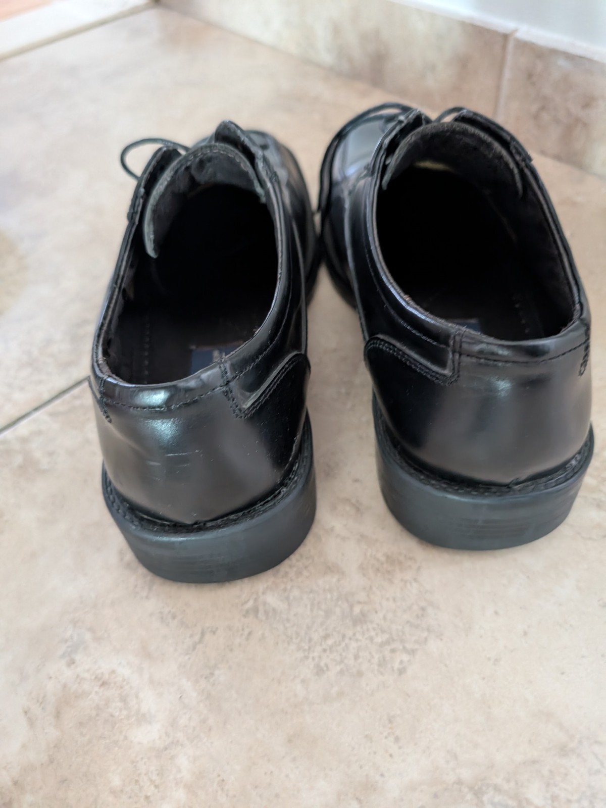 SAOLA Scarpe eleganti stringate GIORGIO BRUTINI uomo taglia 9 NERE pelle "JAMESHI" USATE