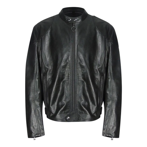 Blouson cuir noir moto Belstaff Supreme