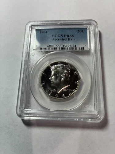 1964 Kennedy Half Dollar - PCGS PR66 Accented Hair