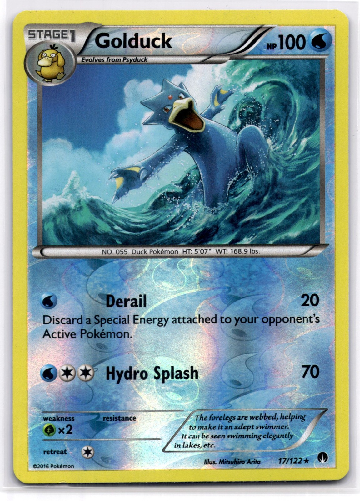 Golduck 17/122 Reverse Holofoil - Pokemon XY - BREAKpoint - LP