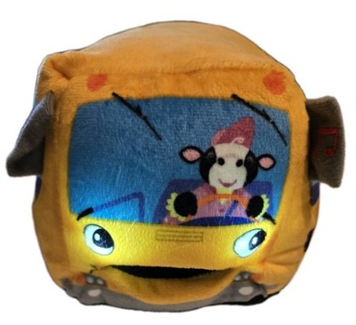 Cuddle Barn | Wheelie 8'' School Bus Singing Stuffed Animal Plush Toy | Mouth