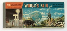 1964/1965 New York World’s Fair Bonus Album of 10 New Unused Post Cards Mini Pix