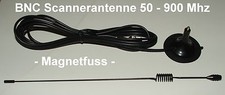 Scannerantenne BNC Funk Scanner Mini BOS Magnet Fuß Scanner Antenne 50-900 Mhz