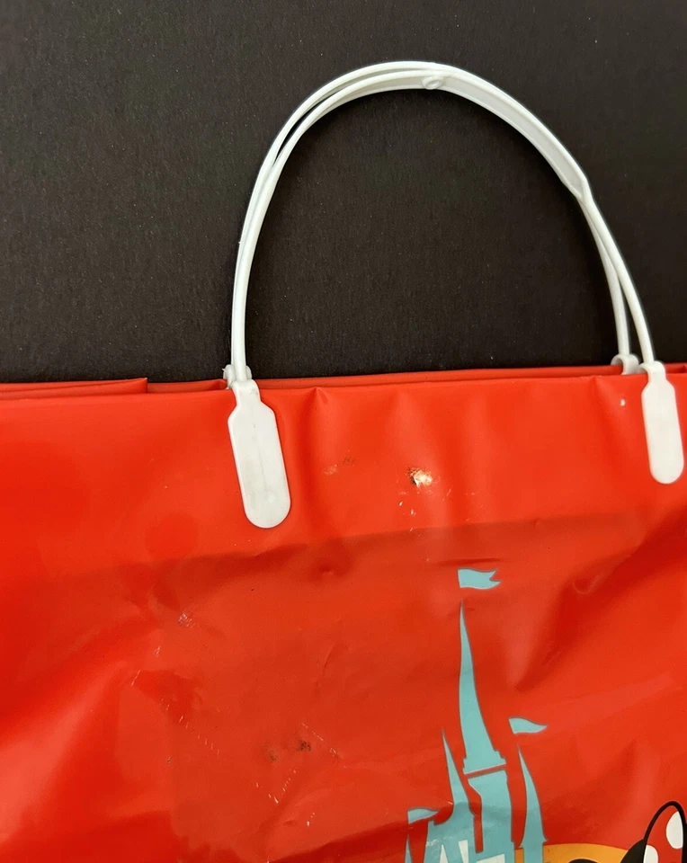 Bolsa de regalo de recuerdo vintage 1982 Disney Tokyo Disneyland Mickey & Minnie Mouse Foto 4 de 4