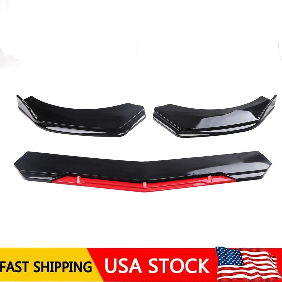 For NISSAN VERSA Front Bumper Lip Splitter Spoiler Body Kit Side /Skirt Foto 4 de 4
