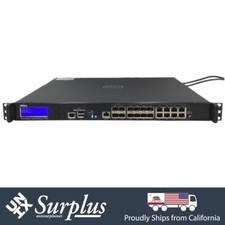 16 Port 1GB Dell SonicWall SuperMassive 9600 Firewall Dual PSU 4x 10GB SFP