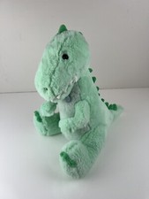FAO Schwarz Plush 12 Mint Green Dinosaur w/ Bow Tie Stuffed Animal Toy Stuffie