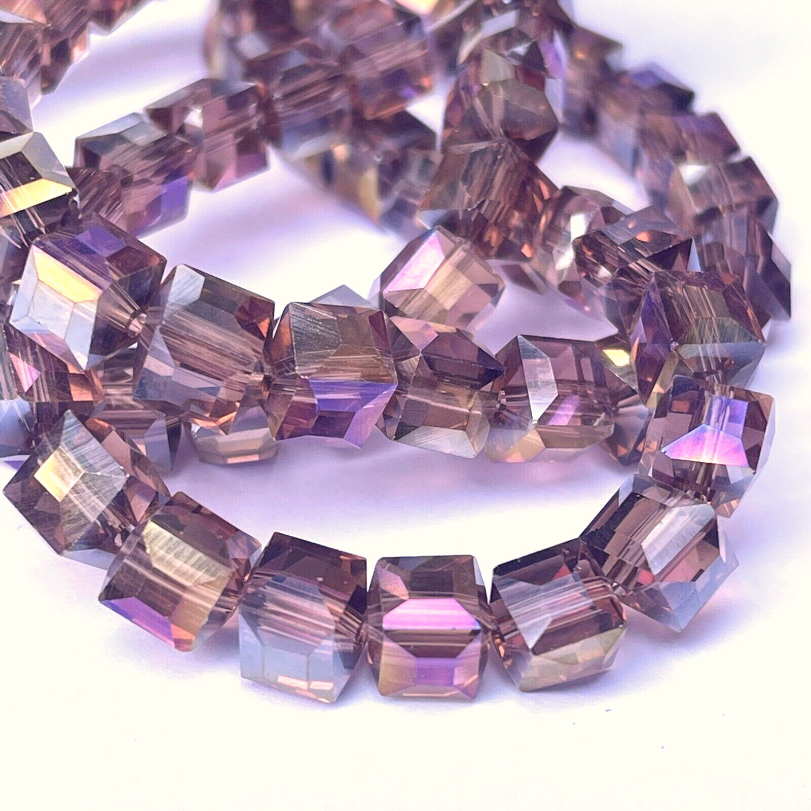 Glasschliffperlen In Rund Kristall AB - Foto 12