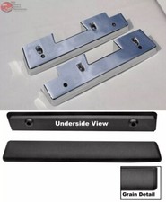 62-64 Chevy Impala Interior Inside Chrome Front Arm Rest Black Pads Pair New