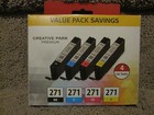 Canon Cli-271 Ink Cartridge 4 Pack Black & Color Cyan Magenta Genuine Oem # 271