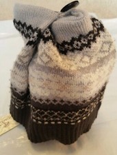NEW Quagga Youth Fair Isle Button Stocking Cap One Size Fits Most