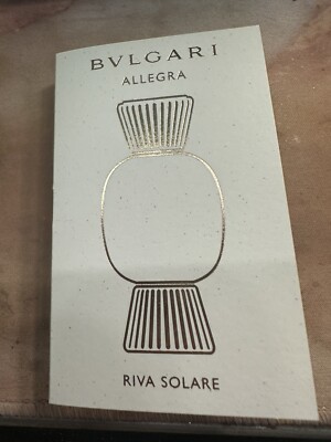 BVLGARI ALLEGRA RIVA SOLARE EAU DE PARFUM SAMPLE SIZE (0.05 fl oz/1.5 ml).