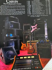 Carvin Guitars, Full Page Vintage Print Ad