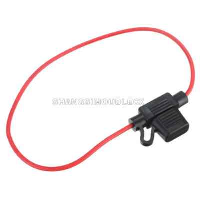 2PCS Waterproof Power Socket Mini Blade Type In Line Fuse Holders 10A Fuse